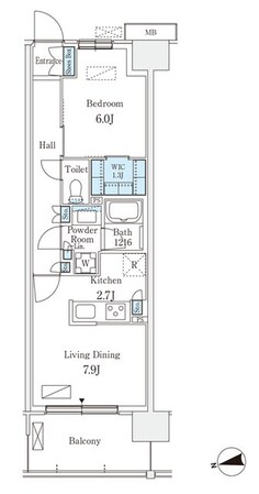 スカイグランデ津田沼の物件間取画像